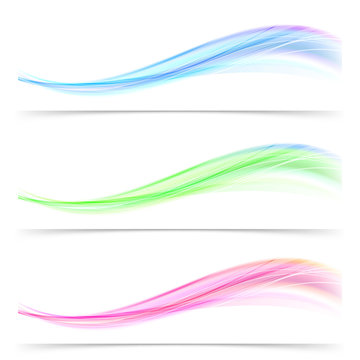 Bright speed swoosh line abstract wave web banner © phyZick