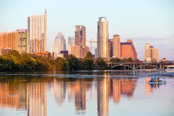 Poster view of Austin, downtown skyline © f11photo