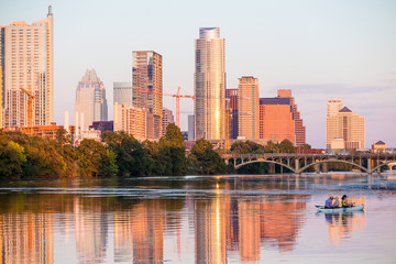 Fototapeta na wymiar view of Austin, downtown skyline