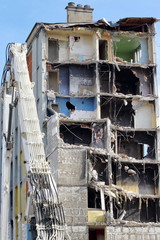 démolition d'un immeuble