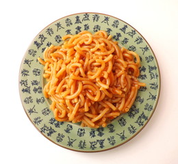 Nudeln in Tomatensauce