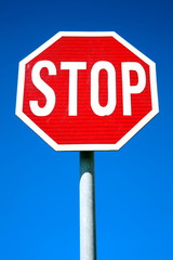 Red stop sign