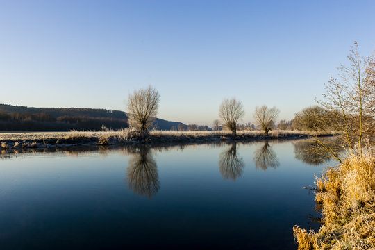 Sonnenaufgang an der Ruhr in Schwerte