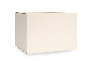White box plain top closed isolated