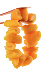 The Seville Orange Jam Part on the White Background