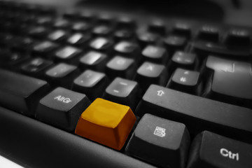 Tastatur Hintergrund neutral Taste Orange