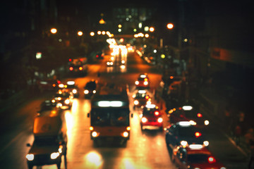 City road at night