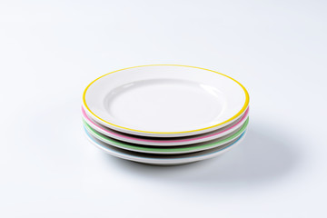Set of four dinner plates