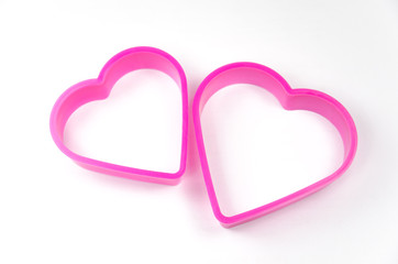 cookie cutter on white background