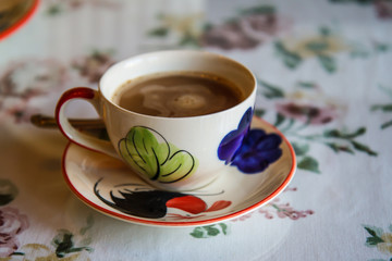 coffee cup on table