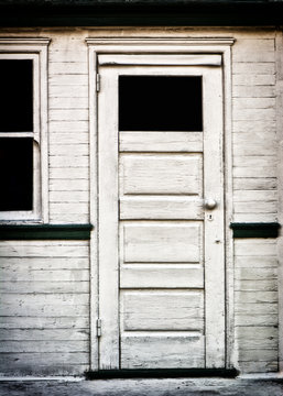 Antique White Door