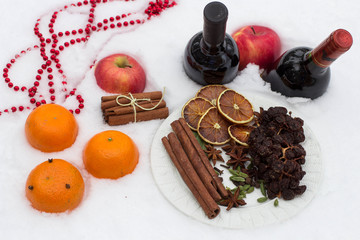 ingredients for mulled wine