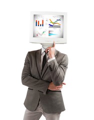 Businessman as computer