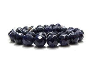 close up of black crystal bead