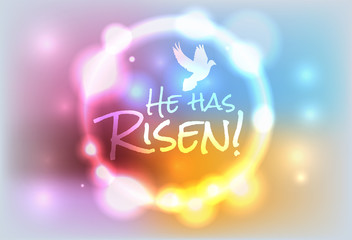 Christian Easter Risen Illustration