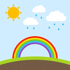 Landscape with rainbow