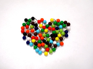Multicolored Push Pins