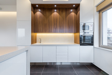 White kitchen interior