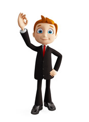 businessman with best sign