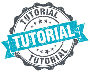 tutorial vintage turquoise seal isolated on white