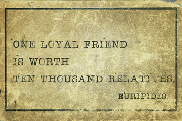 loyal friend print