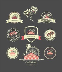 Carnival vintage badges
