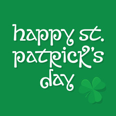 St. Patrick's Day Lettering Background