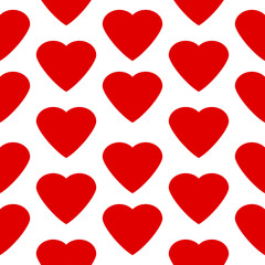 Love heart seamless pattern.