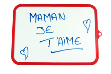 ardoise maman je t'aime