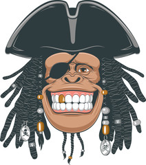 Naklejka premium Funny monkey