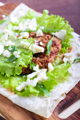 tortilla with chicken breas