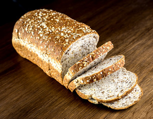 Whole wheat bread loaf