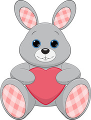 Cute plush bunny