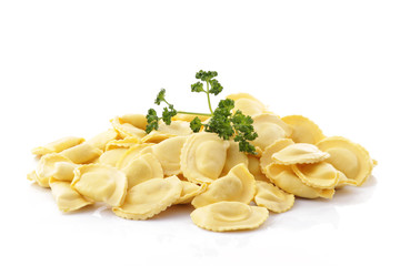 Raviolis frais et persil