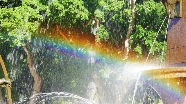 Rainbow, Archibald Fountain, Hyde Park, Sydney