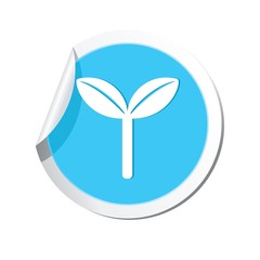 Map pointer with Eco icon, ecological sign. Vector illustration