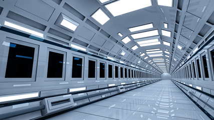 Futuristic interior structure