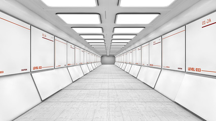 Futuristic interior structure