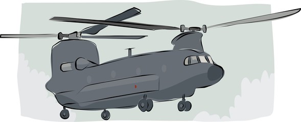 sketchy chinook helicopter