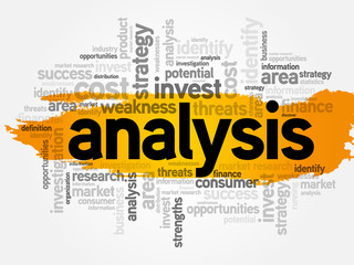 Analysis word cloud, business concept