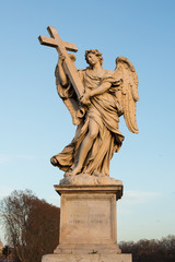 Fototapeta na wymiar Statue of an angel - Rome
