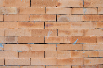 Red brick wall texture background.