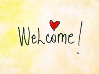 welcome message