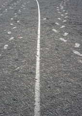Fototapeta premium Footprint on earth