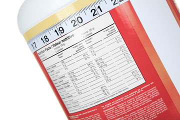 A big bottle of protein nutrition facts