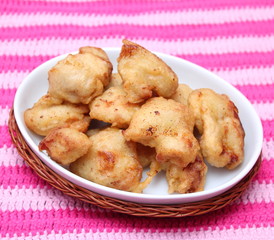 Doppelt gebackenes Hühnerfleisch