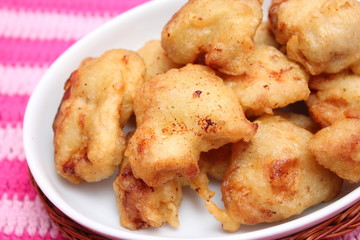 Doppelt gebackenes Hühnerfleisch