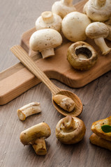 Wild mushrooms on toast