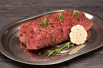 Roast beef closeup