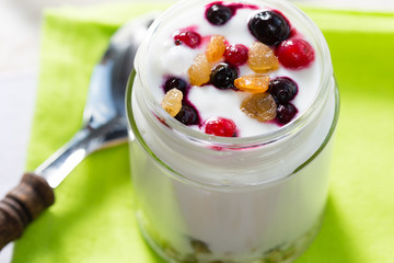 Yogurt with berries